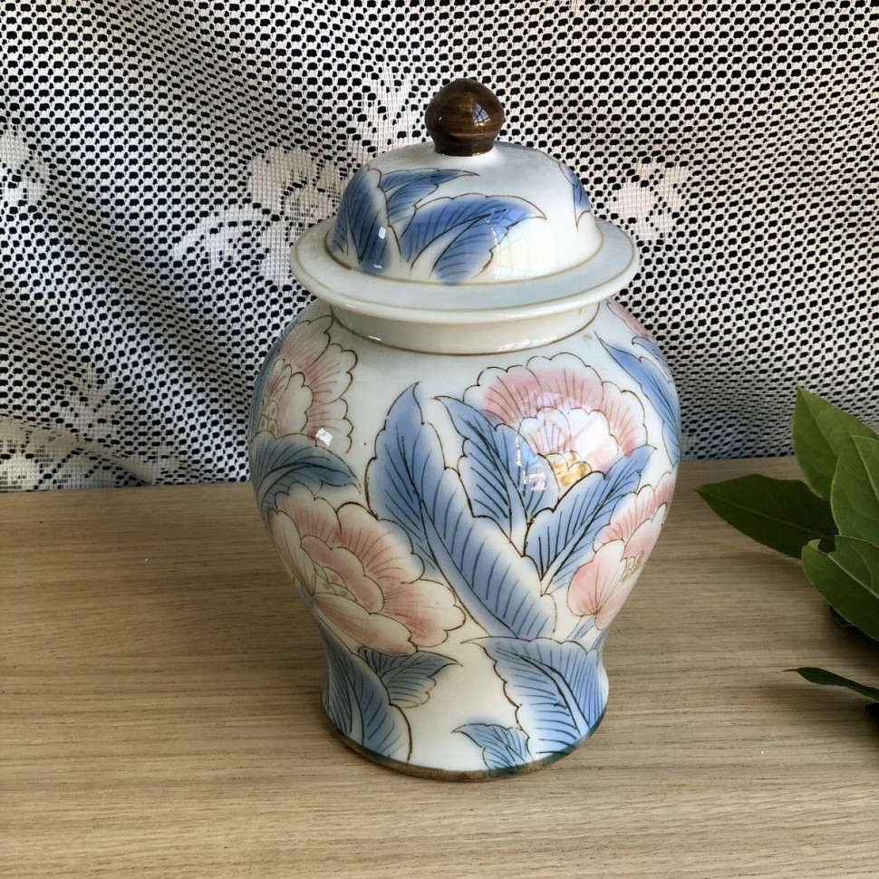 Банка с крышкой ручная роспись фарфор
