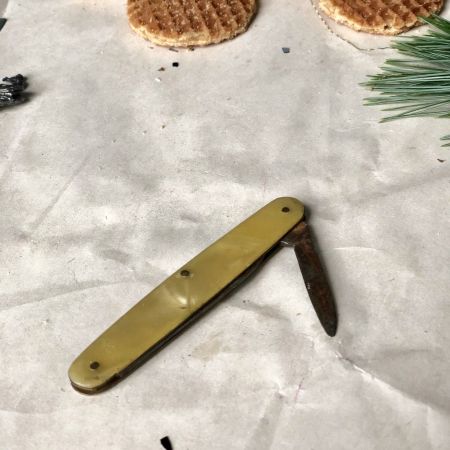 Нож перочинный с перламутром Дания 30-е годы 