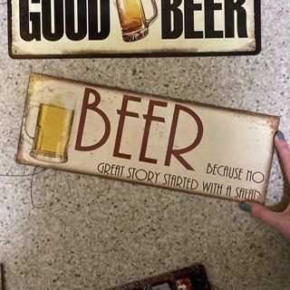 Табличка жестяная Пиво