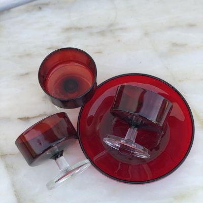 Креманка бокал 3 шт. и тарелка набор Швеция