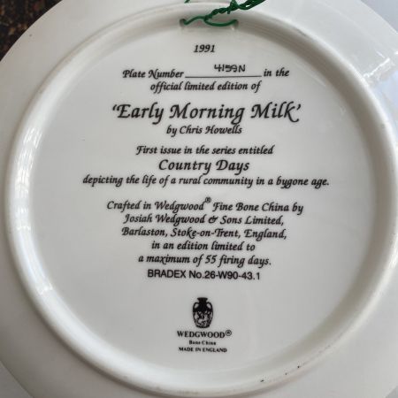 Тарелка Wedgwood Early Morning Milk 21 см