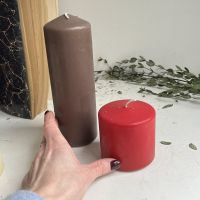 Свеча коричневая 20 см 