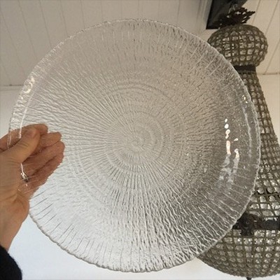 Блюдо 30 см хрусталь Orrefors спираль