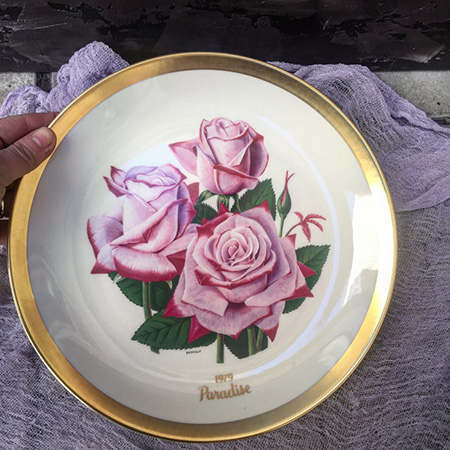 Тарелка коллекционная All-America Rose Selections Paradise 1979 год