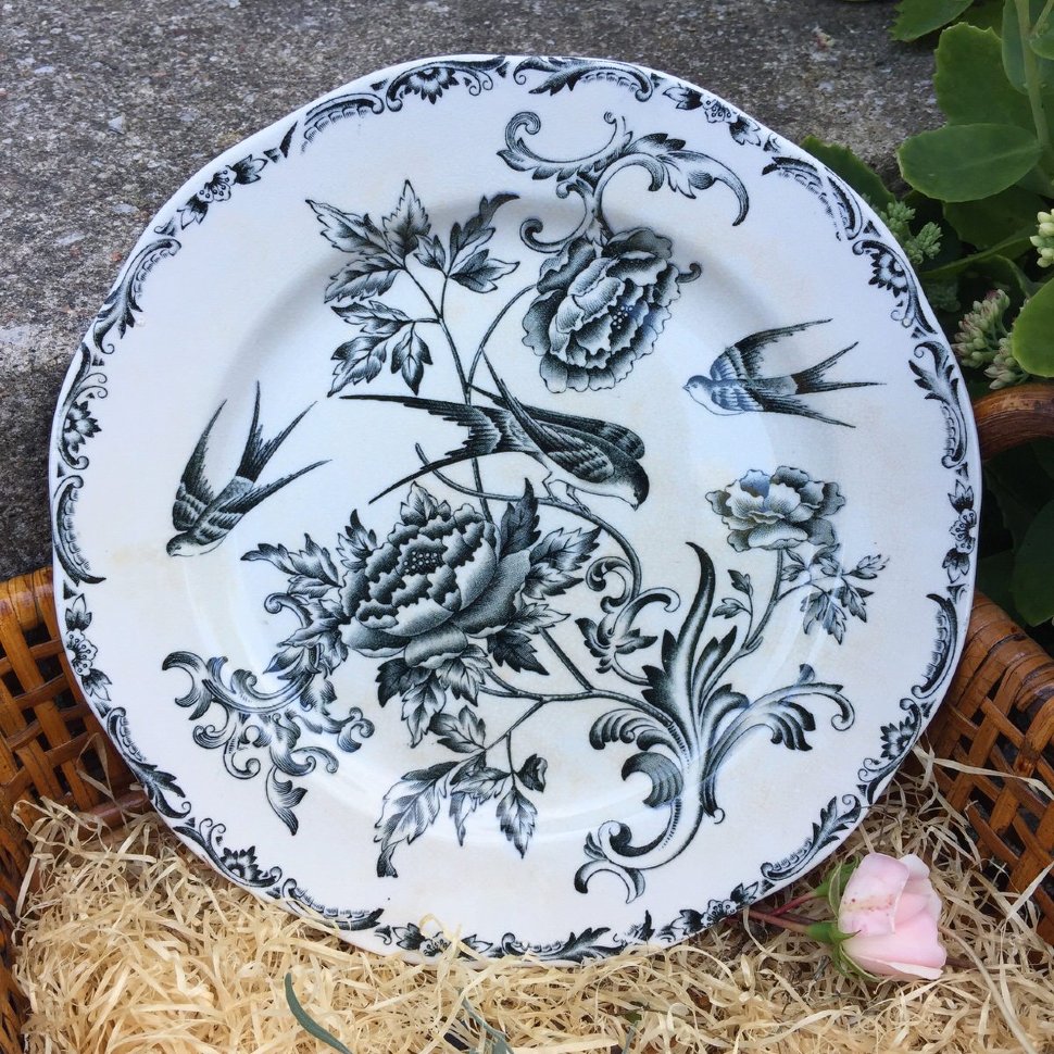 Тарелка глубокая 23 см Rorstrand Svala ласточка Швеция