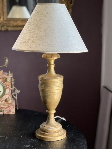 Лампа настольная деревянная 42 см 