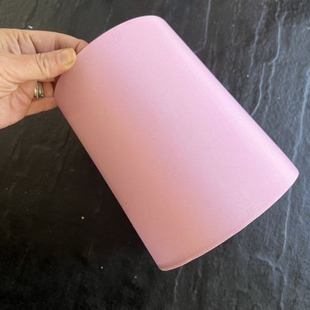 Абажур тканевый 18 см розовый