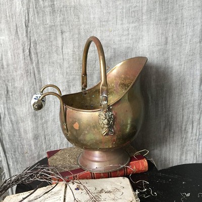 Зольник средний со львами и керамической ручкой