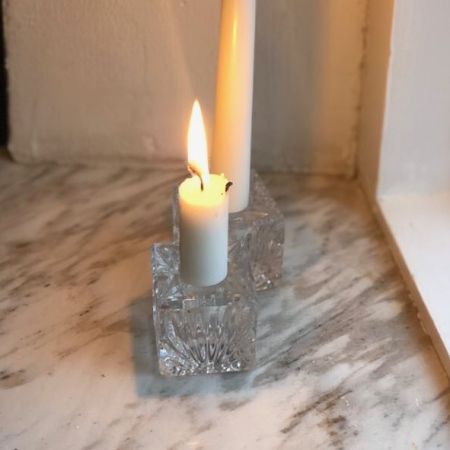 Подсвечник для одной свечи Куб 5 см хрусталь