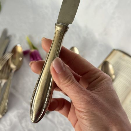 Ложка нож вилка набор 3 шт. серебрение