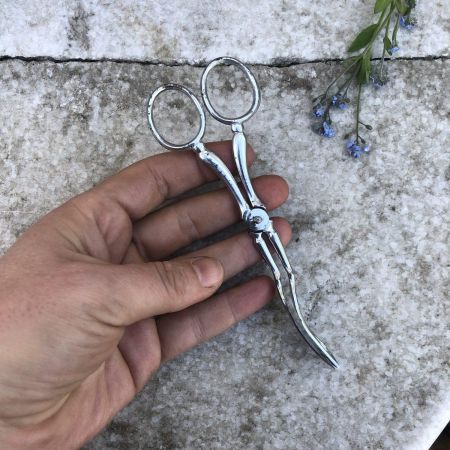 Щипцы-ножницы для закусок 14 см металл
