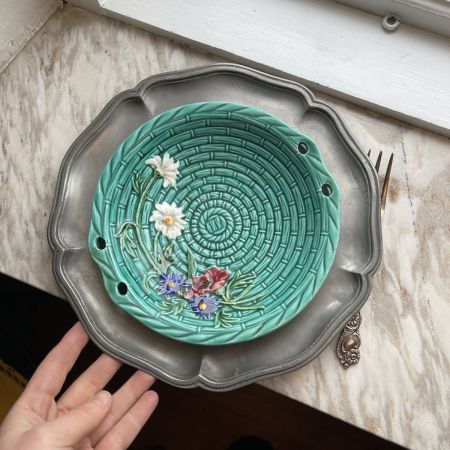 Тарелка глубокая 19 см Полевые цветы керамика