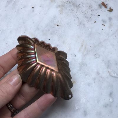 Форма для выпечки Ромб 10 см медь