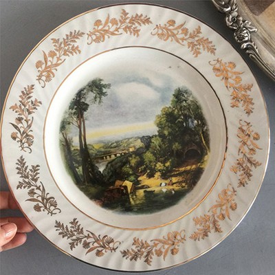 Тарелка большая Пейзаж, Стаффордшир