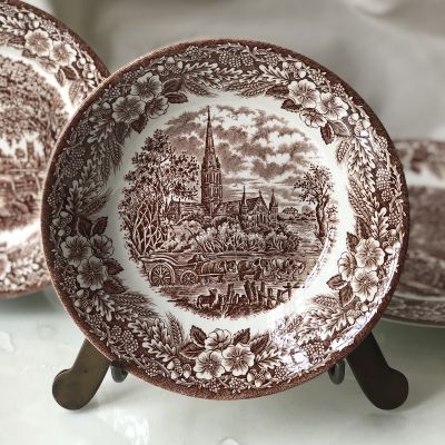 Тарелка глубокая 20 см Broadhurst Staffordshire England (микроскол)