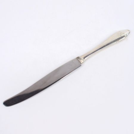 Нож 24 см сталь с посеребрением гравировка буква В
