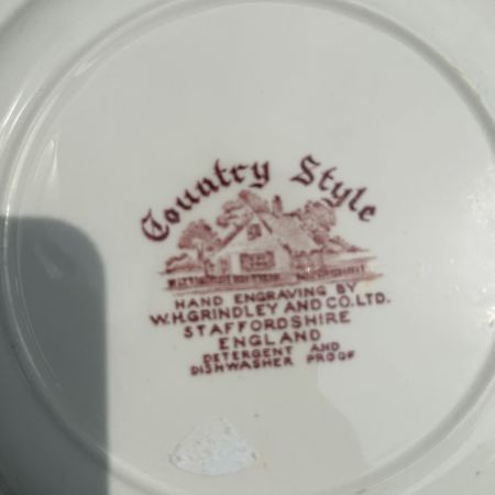 Тарелка W.H.Grindley & Co Country Style 23 см Англия уценка