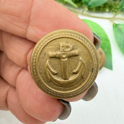 Пуговица мундирная военно-морская Якорь 2,2 см латунь