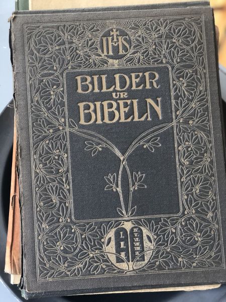 Папка с гравюрами 1920 г Библейские зарисовки Стокгольм
