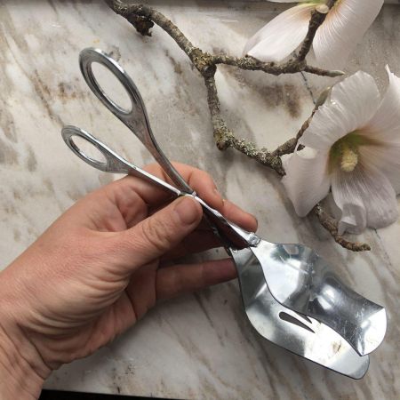 Щипцы-ножницы для закусок 23 см сталь