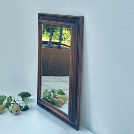 Зеркало в прихожую старинное 39х49 см в деревянной раме