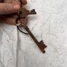 Ключ старинный металл 10 см набор 2 шт.