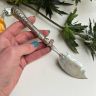 Нож для рыбы 19 см ручка серебро      