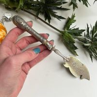 Нож для рыбы 19 см ручка серебро      