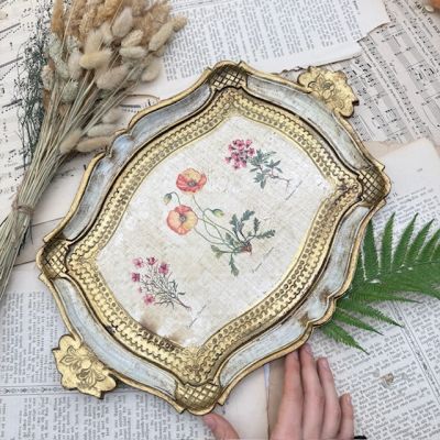 Поднос флорентийский с ручками 43 см Италия