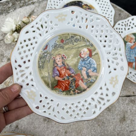 Тарелка с ажурным краем 18 см Jenny Nystrom Дети №5