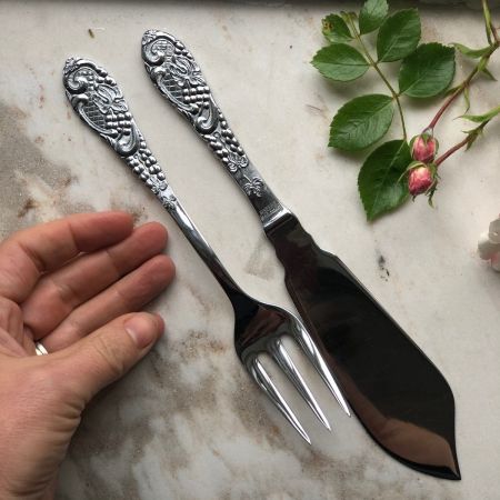 Нож десертный вилка сталь Швеция (набор 2 шт.)
