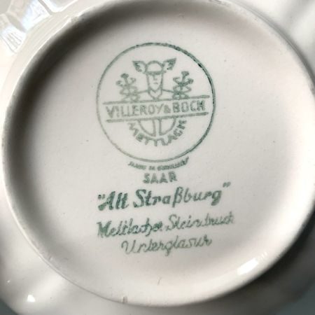 Чайная пара Alt Strassburg ВиллеройБох 200 мл фарфор Германия 1950-е гг 