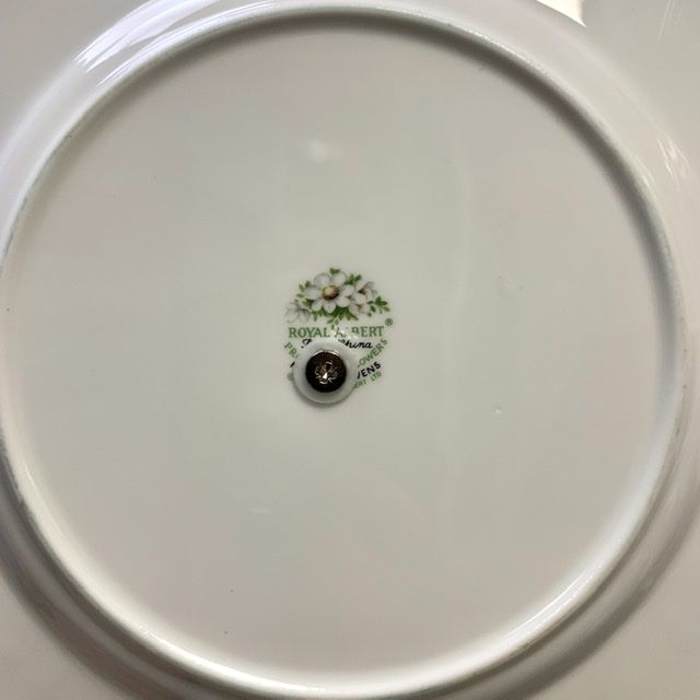 Менажница черный Royal Albert Mountain Avens Provincial flowers 1975 21 см Англия