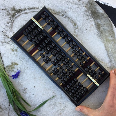 Счеты деревянные Черные