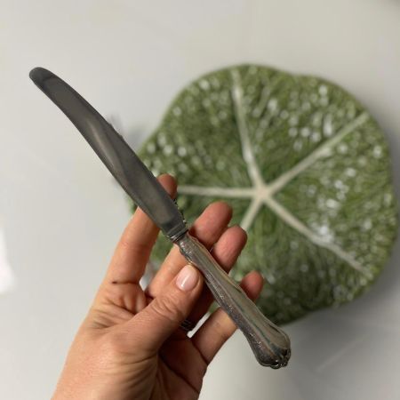 Нож столовый 21 см сталь серебрение