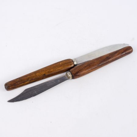 Нож с деревянной ручкой 17 см сталь