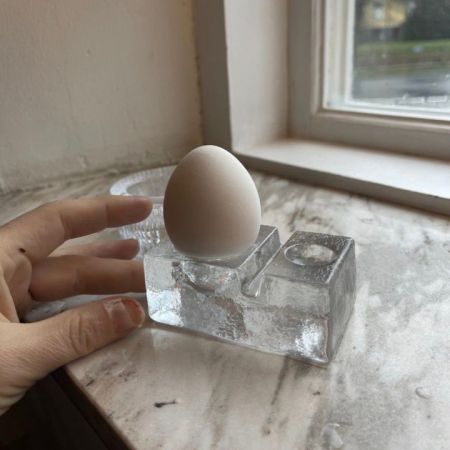 Подставка под яйцо 8 см хрусталь Швеция (микроскол)