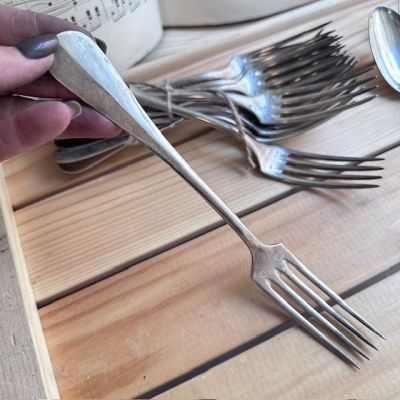 Вилка столовая G.B.L. 22 см серебрение Франция