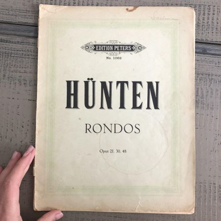Старые ноты "Hunten"