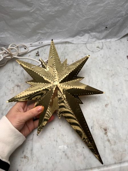 Светильник Звезда семилучевая 36 см металл