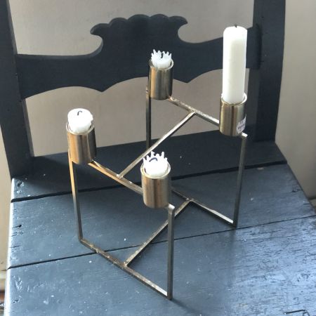 Подсвечник на 4 свечи латунь