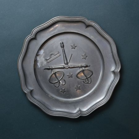 Тарелка Знак Зодиака Весы 22 см олово