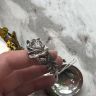 Половник мини Роза 10 см серебро