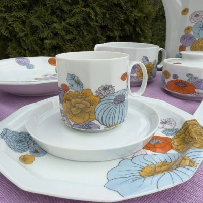 Тарелка Rosenthal Polygon Patras 19 см 1960-70 гг фарфор Германия