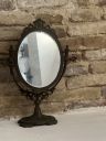 Зеркало настольное Ампир 39 см латунь Франция 