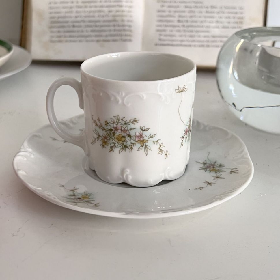 Кофейная пара 120 мл Classic Rose Rosenthal Германия уценка