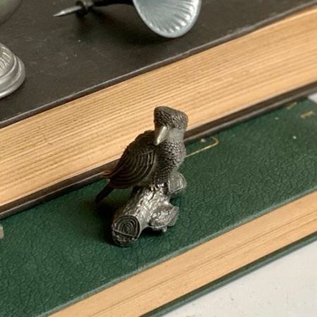 Статуэтка мини ворона 4,5 см металл